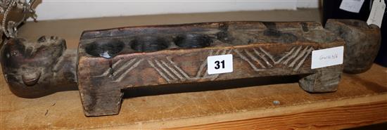 Carved African game